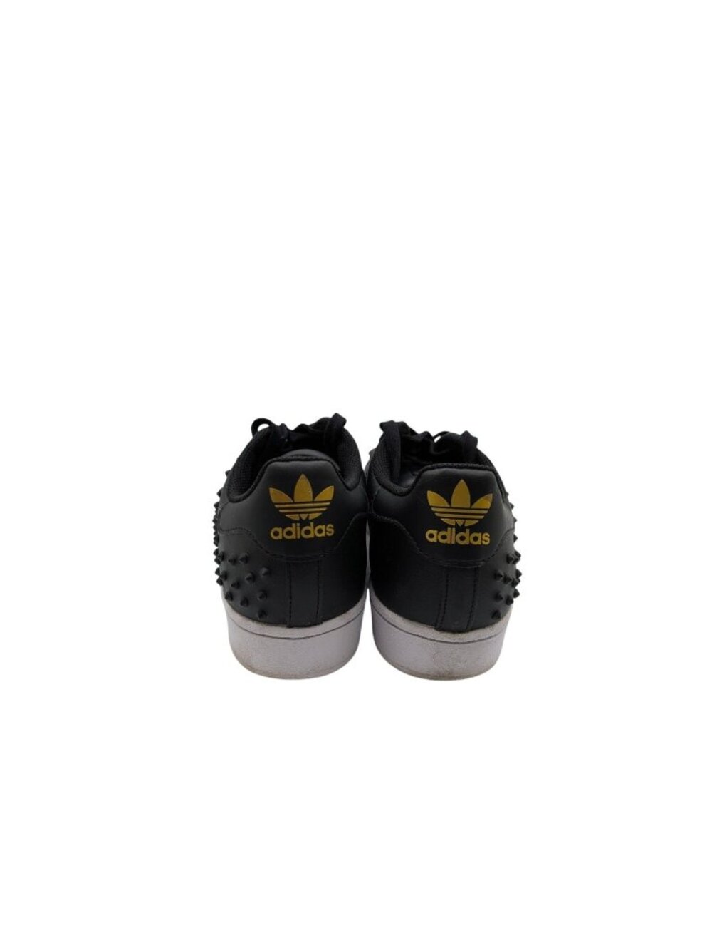 Adidas Superstar Studded Black Leather Sneakers  Size womens 8 US Mens 9 - Picture 5 of 10
